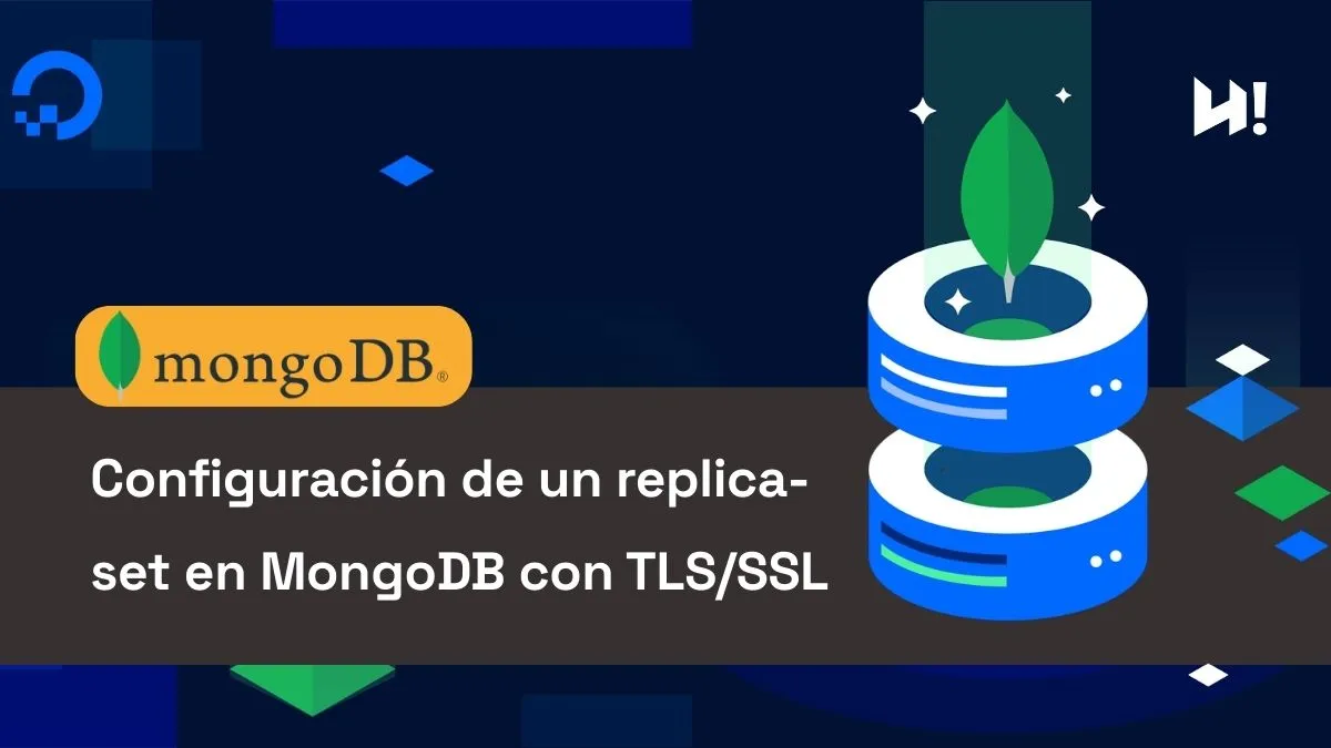 ilustración de MongoDB replica set con TLS/SSL